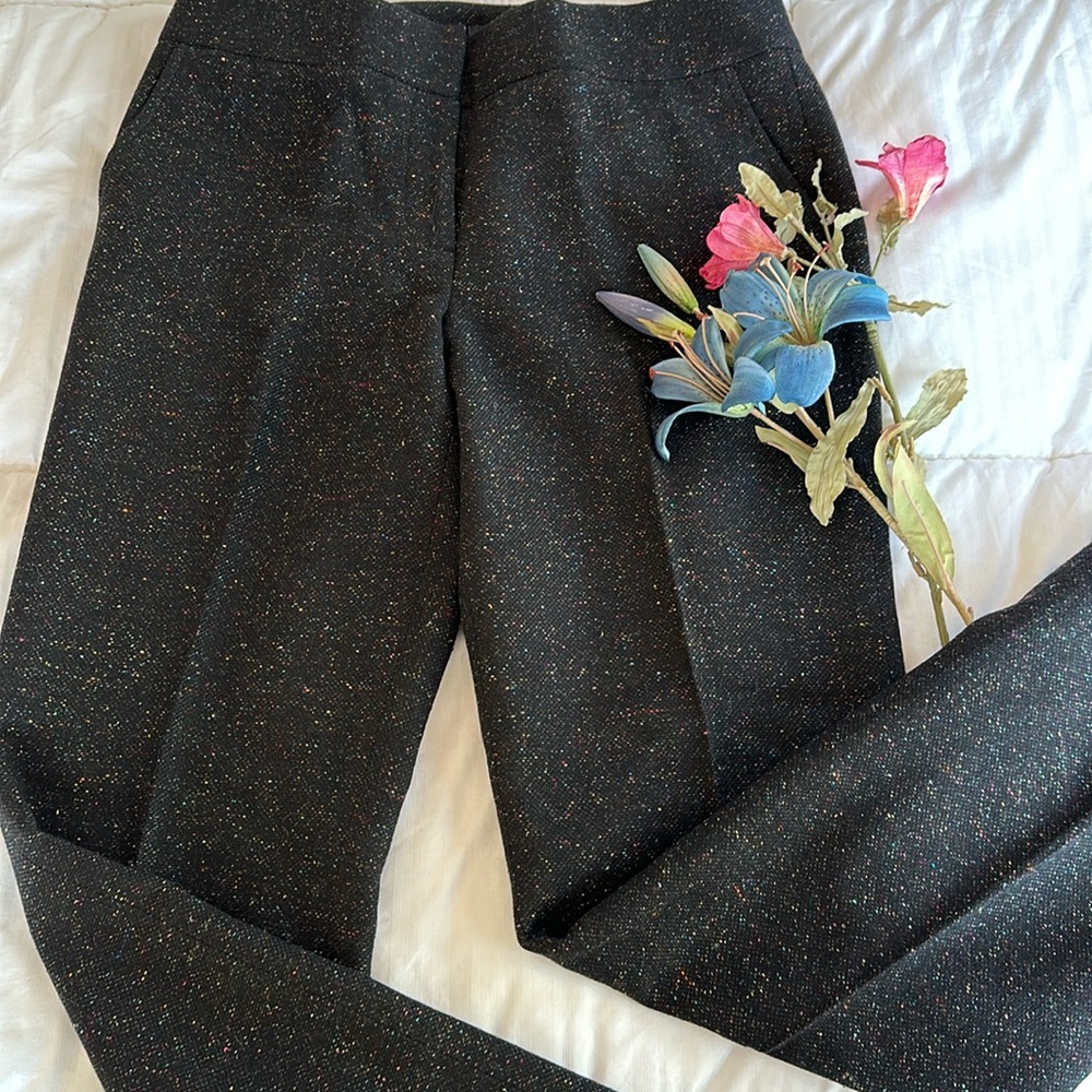 Speckled Wool Blend Slacks - 10